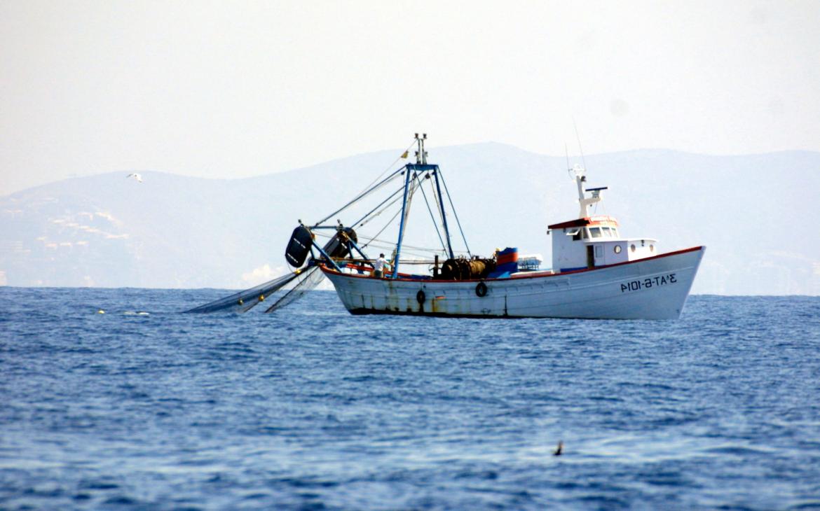 Un chalutier aperçu dans l'Est de la mer Méditerranée