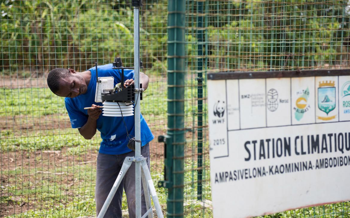 Inside the climate station of Antsatrana in Ambaro Bay, Ambilobe, Madagascar.