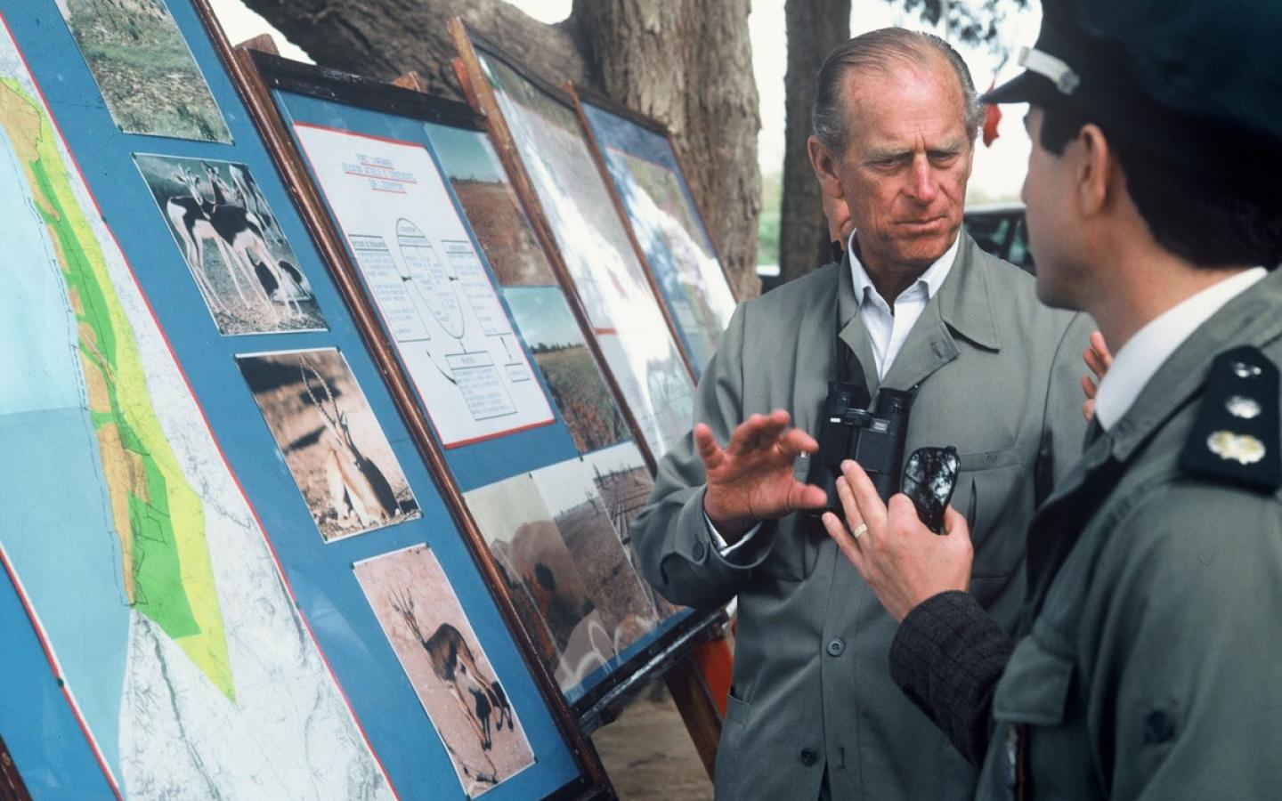 Le Prince Philip, SAR le duc d'Edimbourg en visite dans le parc national Massa au Maroc